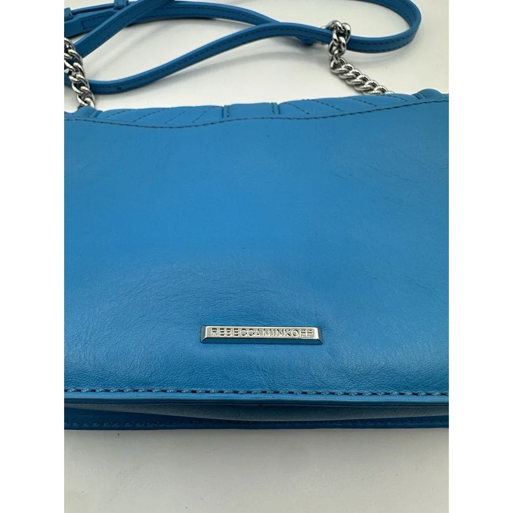 Rebecca Minkoff Chevron Quilted Small Love Crossbody Bag Marina NWT